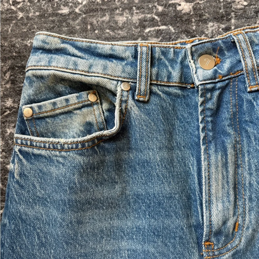 Pilcro Blue Flare Wide Leg Jeans - Picture 4 of 4